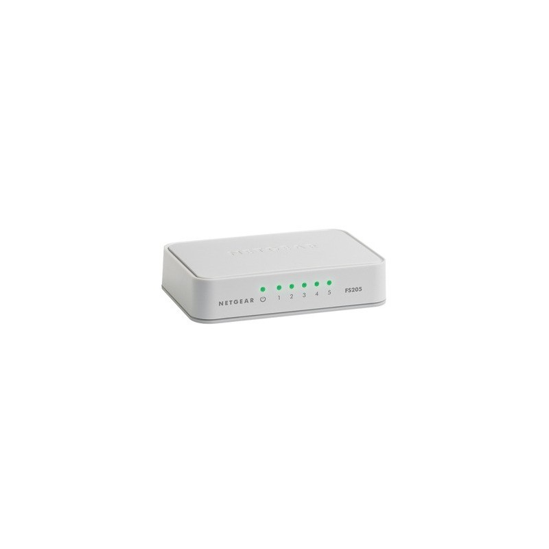 FS205 NETGEAR SWITCH FAST ETHERNET 5 PORTE RJ45 10/100Mbs NON SCHERMATE