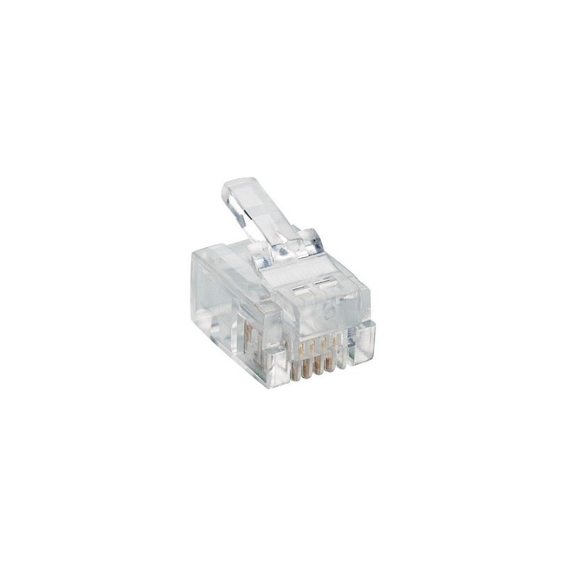 CV-LAN-054 PLUG TELEFONICO RJ11 6p4c CONFEZIONE DA 50 PEZZI