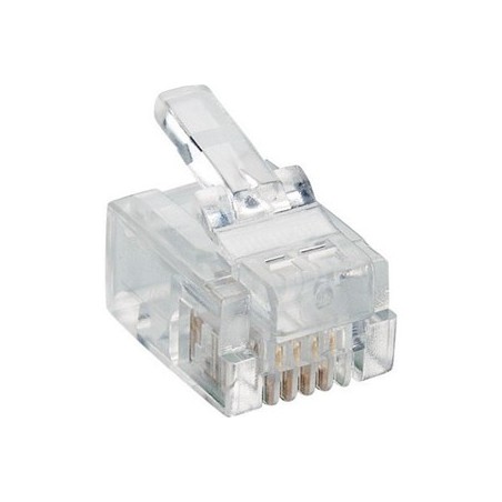 CV-LAN-054 PLUG TELEFONICO RJ11 6p4c CONFEZIONE DA 50 PEZZI