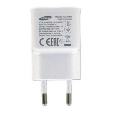 CARICABATTERIE DA RETE USB SAMSUNG BIANCO EP-TA10EWE