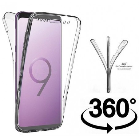 COVER PROTEZIONE SAMSUNG GALAXY S9 SM-G960 - TPU FRONTE + RETRO TRASPARENTE