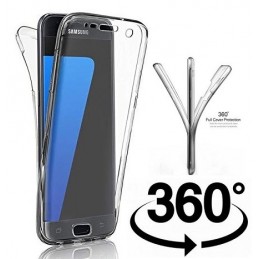 COVER PROTEZIONE SAMSUNG GALAXY S7 EDGE SM-G935 - TPU FRONTE + RETRO TRASPARENTE