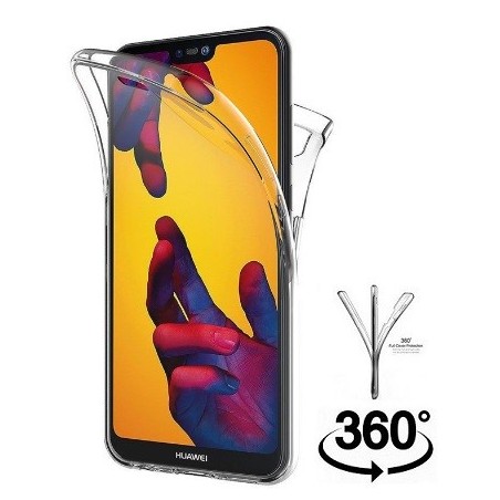 COVER PROTEZIONE HUAWEI P20 LITE - TPU FRONTE + RETRO TRASPARENTE