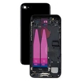 COVER POSTERIORE COMPLETO APPLE IPHONE 7 JET BLACK (NERO LUCIDO)