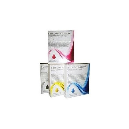 CARTUCCIA INKJET COMPATIBILE BROTHER LC1100C LC980C DCP 145C 165C 185C 195C 197C 375CW 585CW 6690CW CYANO