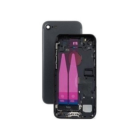 COVER POSTERIORE COMPLETO APPLE IPHONE 7 NERO (OPACO)