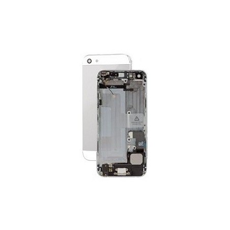 COVER POSTERIORE COMPLETO APPLE IPHONE 5 SILVER