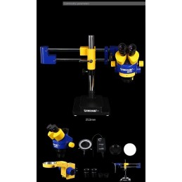 MICROSCOPIO MECHANIC MODELLO MT75T-L2 7X-90X