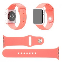 CINTURINO IN SILICONE APPLE WATCH CASSA 42MM SERIE 1 ROSA