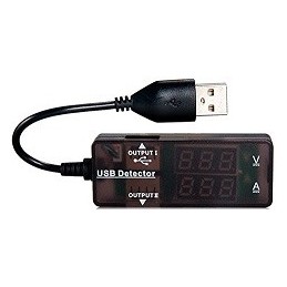 USB TESTER TENSIONE BATTERIA KW-203 NERO