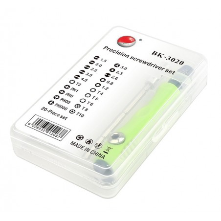 SET CACCIAVITI DI PRECISIONE BAKU BK-3020, 20 PEZZI