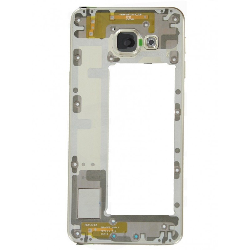 COVER CENTRALE SAMSUNG GALAXY A3 2016 SM-A310 ORO