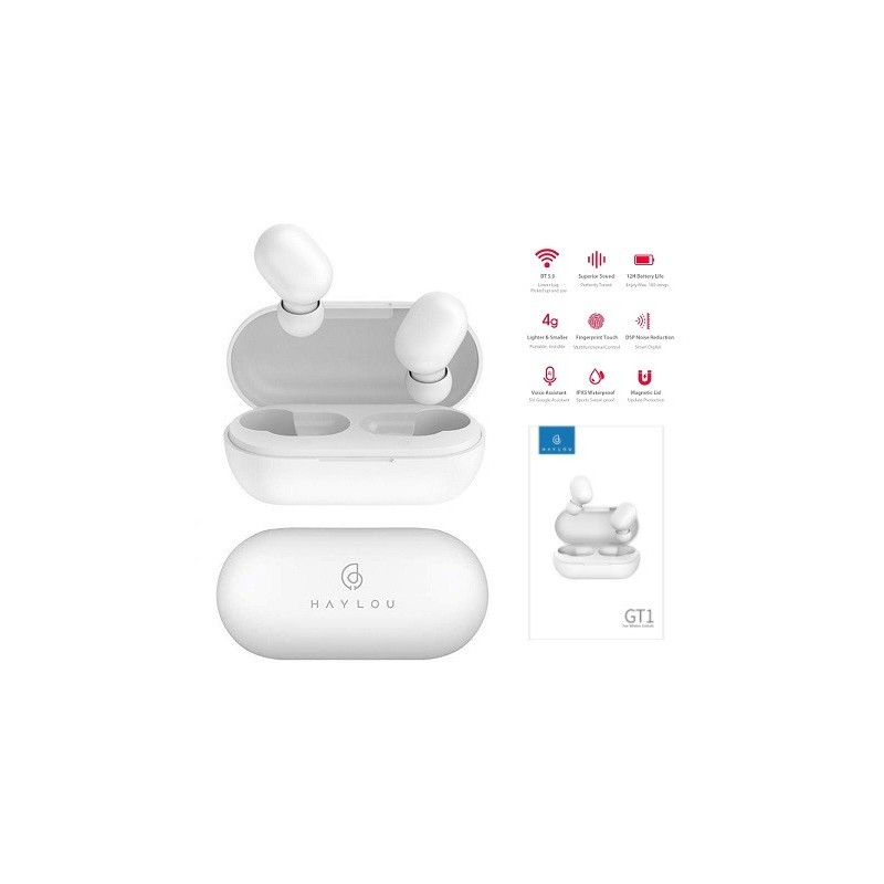 AURICOLARI BLUETOOTH XIAOMI HAYLOU GT1 BIANCO