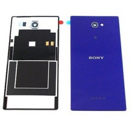 COVER BATTERIA SONY XPERIA M2 D2303 D2305 VIOLA CON ANTENNA NFC