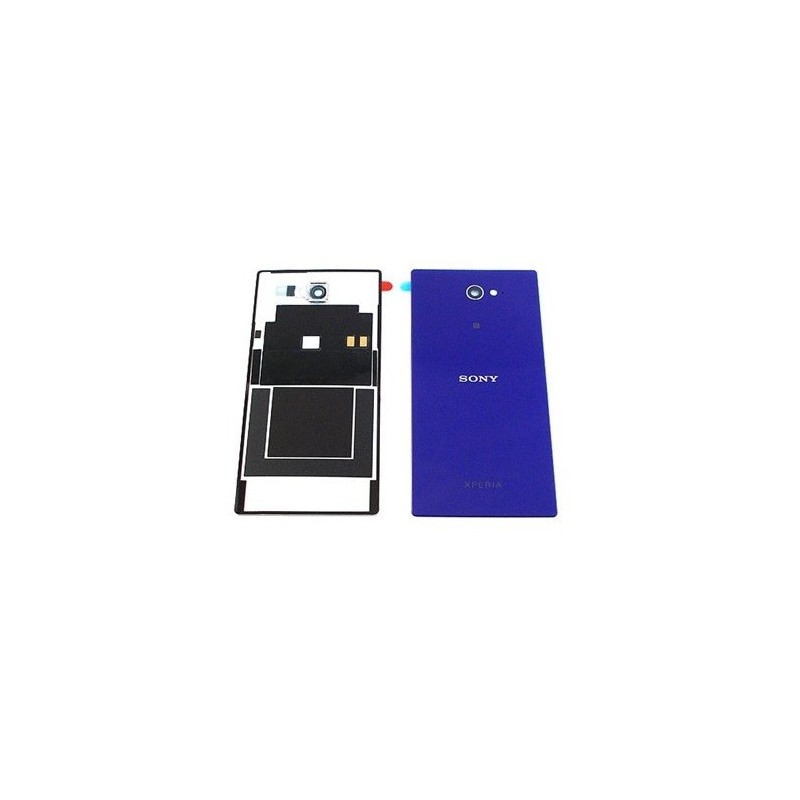 COVER BATTERIA SONY XPERIA M2 D2303 D2305 VIOLA CON ANTENNA NFC