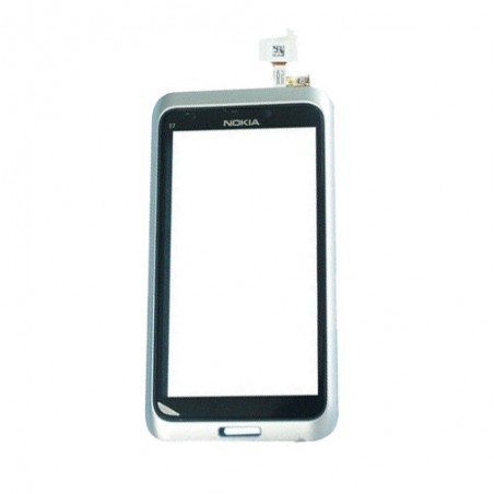 TOUCH SCREEN + FRAME NOKIA E7 SILVER