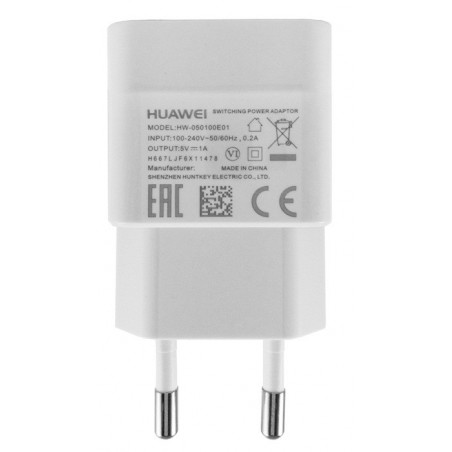 CARICABATTERIE DA RETE USB HUAWEI BIANCO HW-050100E01W