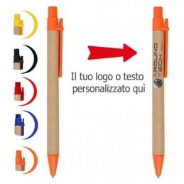 PENNE A SFERA A SCATTO PERSONALIZZATA VARI COLORI  - SET 50 PEZZI