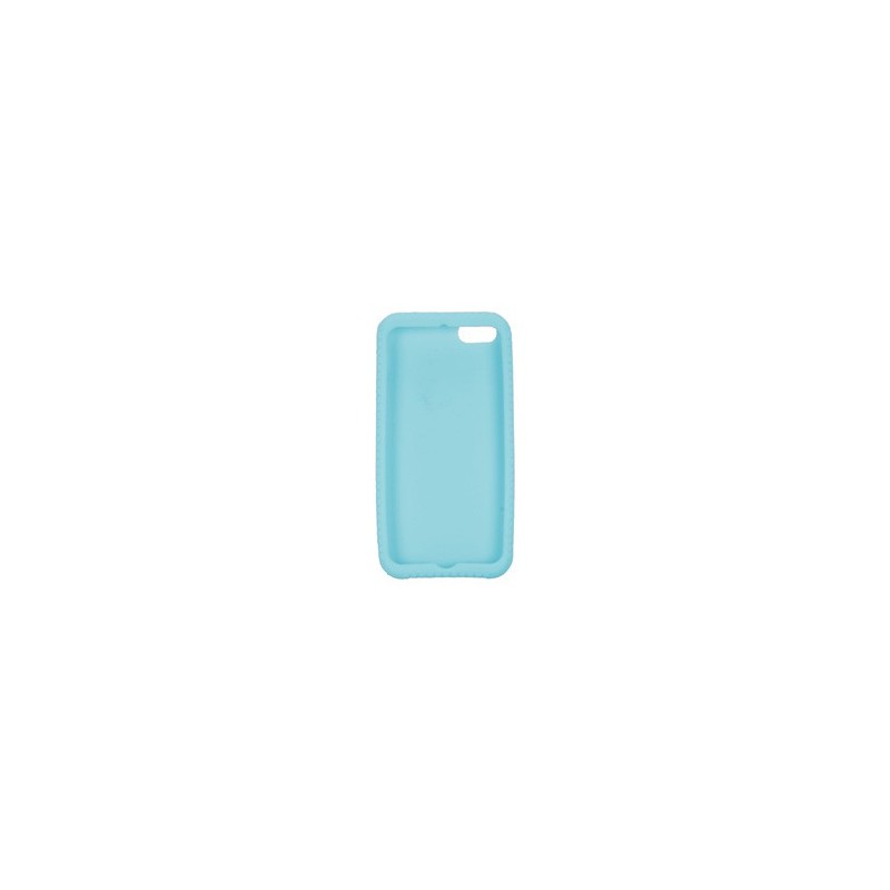 COVER PROTEZIONE APPLE IPHONE 5 / 5S - SILICONE AZZURRO