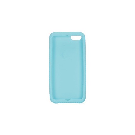 COVER PROTEZIONE APPLE IPHONE 5 / 5S - SILICONE AZZURRO