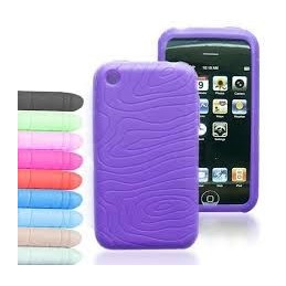 COVER PROTEZIONE APPLE IPHONE 3G / 3GS - SILICONE DARK GREY