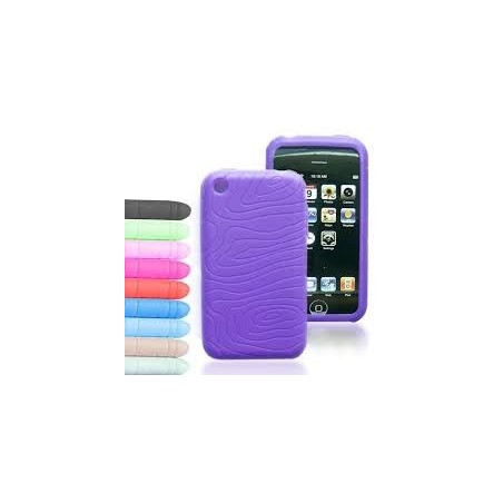 COVER PROTEZIONE APPLE IPHONE 3G / 3GS - SILICONE DARK GREY