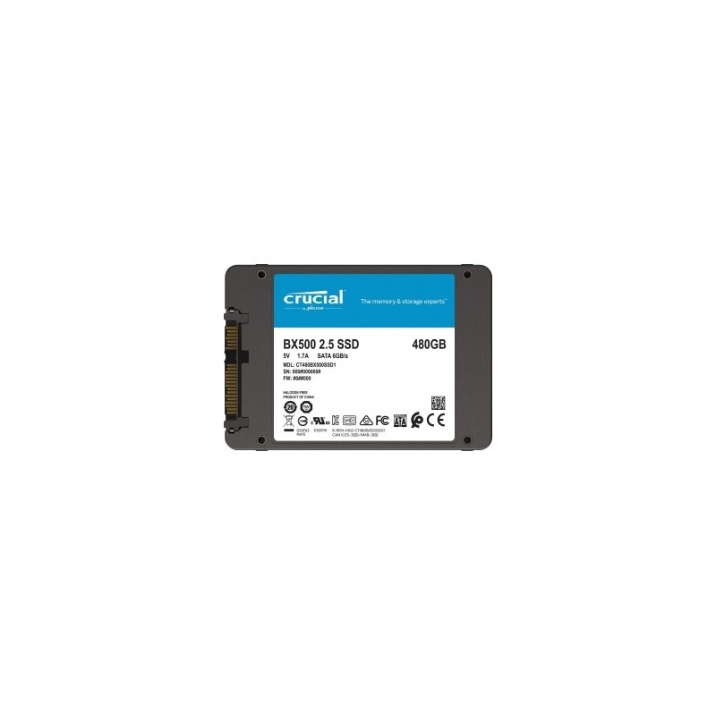 SSD 480GB CRUCIAL BX500 SATA 3 CT480BX500SSD1