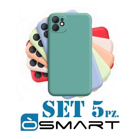 COVER PROTEZIONE APPLE IPHONE 11 - TPU (SET 5 PZ.)