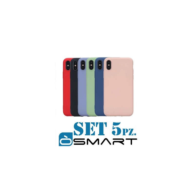 COVER PROTEZIONE APPLE IPHONE XS MAX - TPU (SET 5 PZ.)