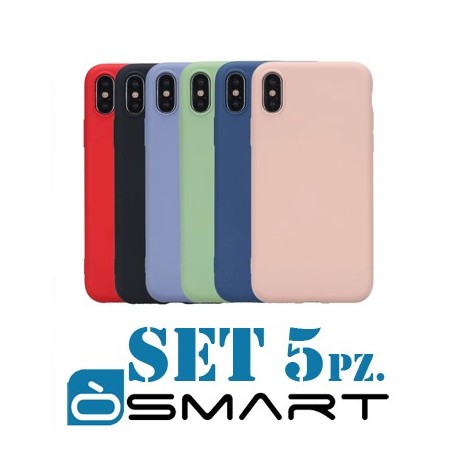 COVER PROTEZIONE APPLE IPHONE XR - TPU (SET 5 PZ.)