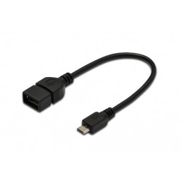 CAVO OTG MICRO-USB-M TO USB-A-F 20CM