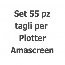 TAGLI PER PLOTTER AMASCREEN - SET 55 PZ.