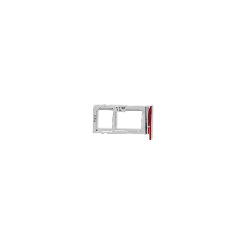 CARRELLO SIM/MEMORY CARD SAMSUNG GALAXY S10 SM-G973 ROSSO