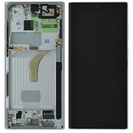 DISPLAY SAMSUNG SM-S908 GALAXY S22 ULTRA PHANTOM BIANCO