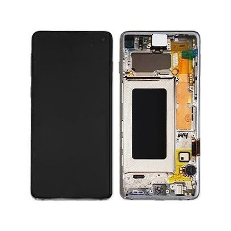 DISPLAY SAMSUNG GALAXY S10 SM-G973 PRISM WHITE (BIANCO)