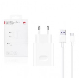 CARICABATTERIE USB HUAWEI + CAVO TYPE-C BIANCO (HW-100225E00) 22.5W