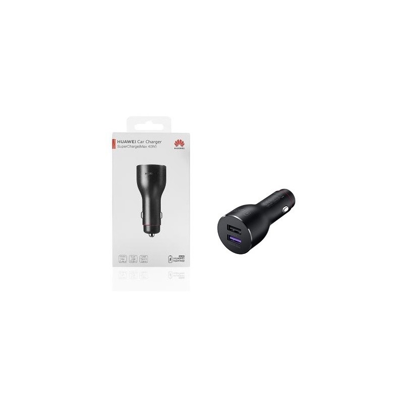 CARICABATTERIE DA AUTO (2X) USB HUAWEI + CAVO TYPE-C NERO (CP37)