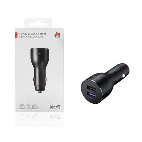 CARICABATTERIE DA AUTO (2X) USB HUAWEI + CAVO TYPE-C NERO (CP37)