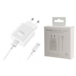 CARICABATTERIE USB HUAWEI + CAVO TYPE-C BIANCO (HW-050450E01) 22.5W