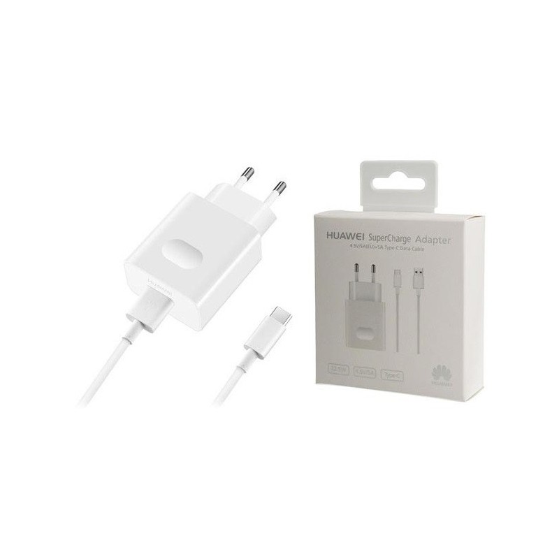 CARICABATTERIE USB HUAWEI + CAVO TYPE-C BIANCO (HW-050450E01) 22.5W