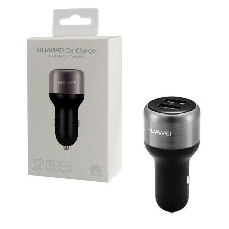 CARICABATTERIE DA AUTO (2X) USB HUAWEI + CAVO TYPE-C NERO (AP31)