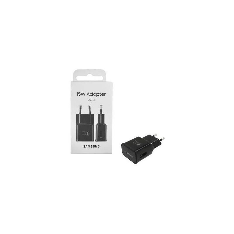 CARICABATTERIE USB SAMSUNG FAST CHARGER EP-TA20EBE NERO 15W