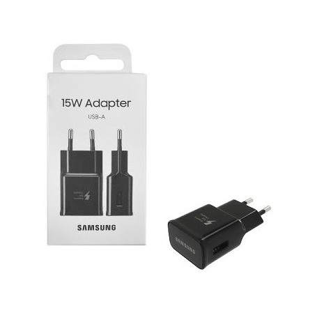 CARICABATTERIE USB SAMSUNG FAST CHARGER EP-TA20EBE NERO 15W