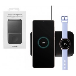 BASE DI RICARICA INDUTTIVA WIRELESS SAMSUNG FAST CHARGER (DUO) EP-P4300TBEGEU NERO