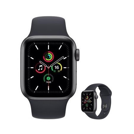 APPLE WATCH SERIE SE 40MM (GPS) ALLUMINIO GREY CON CINTURINO SPORT NERO MKQ13TY/A A2351