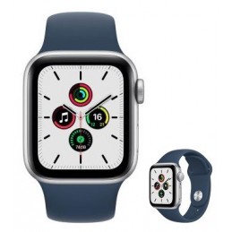 APPLE WATCH SERIE SE 40MM (GPS) ALLUMINIO SILVER CON CINTURINO SPORT BLU MKNY3TY/A A2351