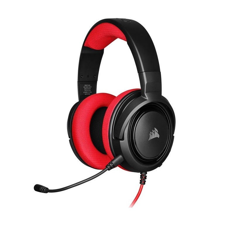 CUFFIE CON MICROFONO CORSAIR HS35 ROSSO