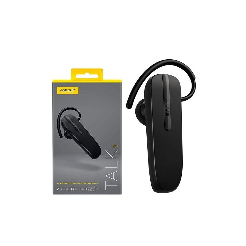 AURICOLARI BLUETOOTH JABRA TALK 5 NERO