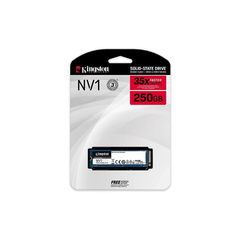 SSD 250GB KINGSTON NV1 NVME PCIE M.2 2280 SNVS/250G