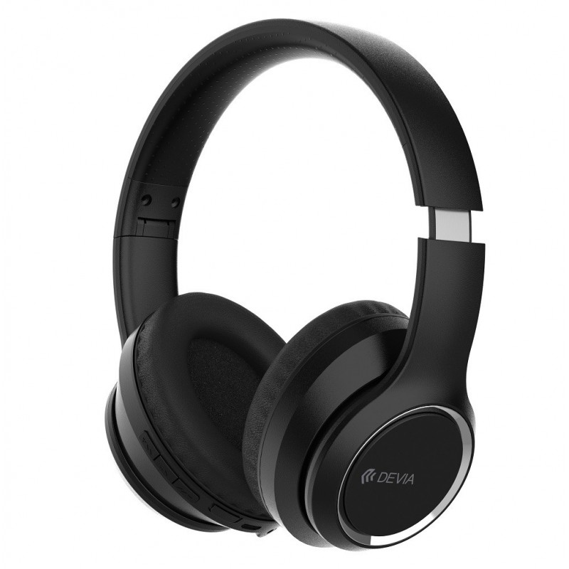 CUFFIE BLUETOOTH CON MICROFONO DEVIA EM039 NERO